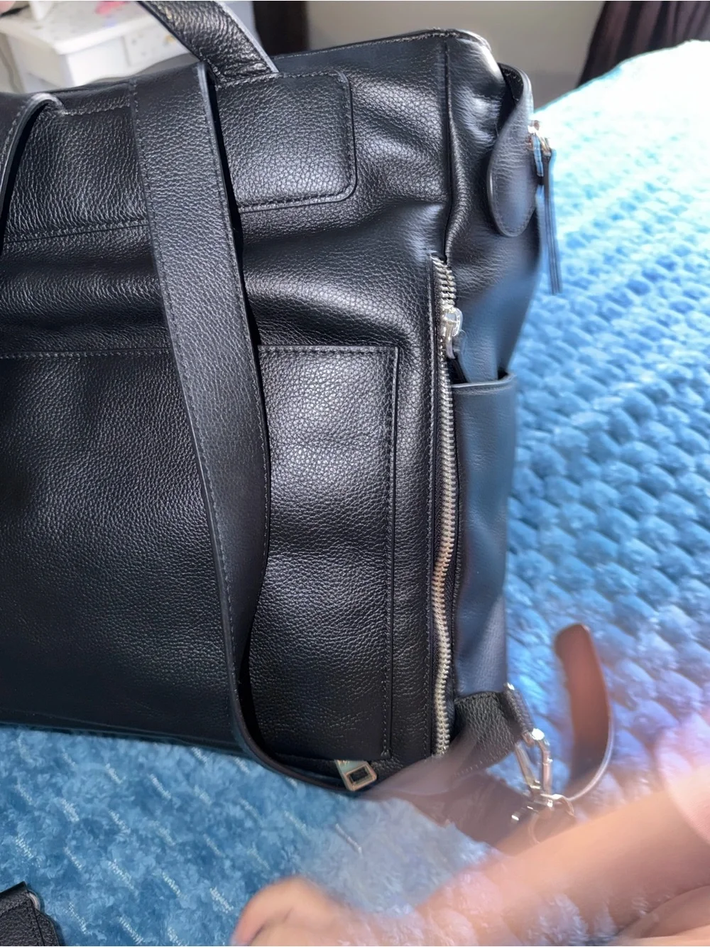 Mina Baie Black Baby Backpack Bag